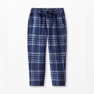 Hannah Andersson Navy and White Plaid Pull-On Pants kids size 8